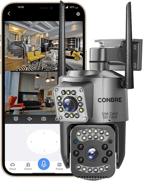 Buy HIFOCUS 4G SIM Based 4MP Dual Lens Outdoor 10x PTZ Security Camera