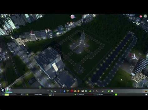 Cities Skylines Chirpx Rocket Launch At Night Youtube