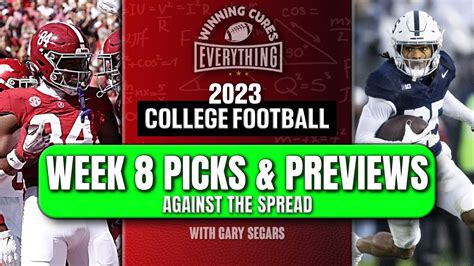 College Football Week 8 2023 Spread Picks And Predictions 20 Games