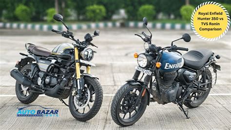 The Royal Enfield Hunter 350 Vs TVS Ronin Comparison