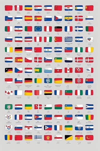 All Country Flags Of Euro Cup Premium Ai Generated Image