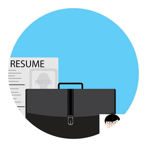 Job Search Icon For Application Job Interview And Hunting Career And