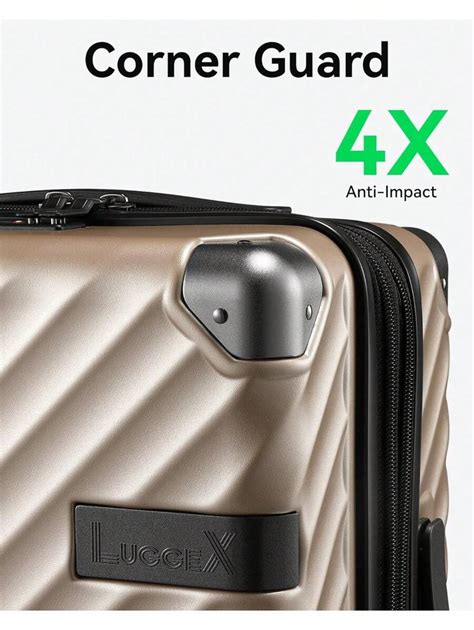 Luggex Carry On Luggage X X Airline Approved L Polycarbonate