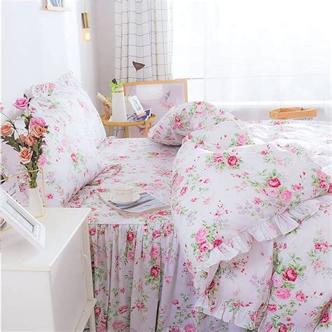 Fadfay Romantic Floral Bedding Set 4 Piece Premium 100