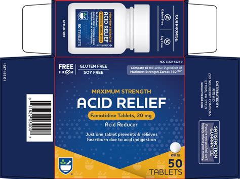 Rite Aid Corporation Acid Relief Drug Facts