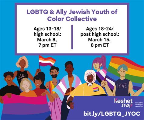 03 15 Lgbtq Jewish Youth Of Color Collective Ages 18 24 Keshet