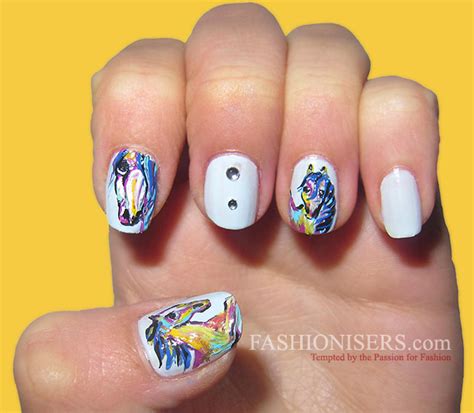 Cute Horse Nail Art Designs | Fashionisers