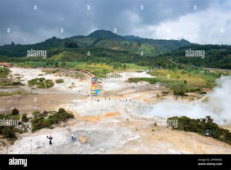 Sikidang Crater Kawah Sikidang Dieng Plateau Central Java Indonesia