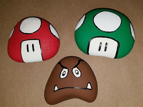 Super Mario Rock Painting I Will Work On Super Mario And Luigi Next