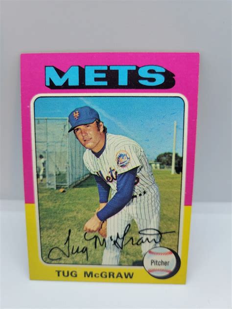 Topps Baseball Tug Mcgraw New York Mets Ex Mt Ebay