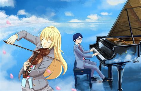 Hd Wallpaper Anime Your Lie In April Kaori Miyazono Kousei Arima