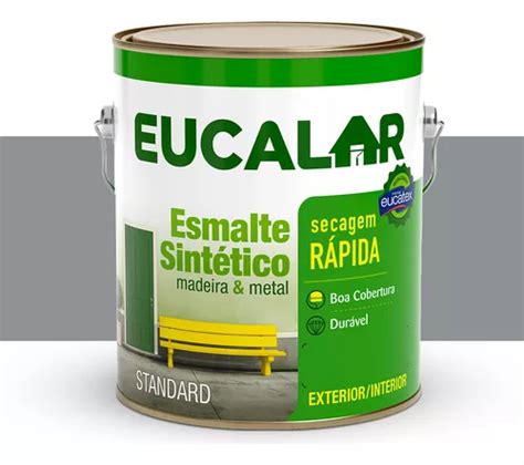 Tinta Esmalte Sint Tico Eucalar Aluminio L Eucatex Parcelamento