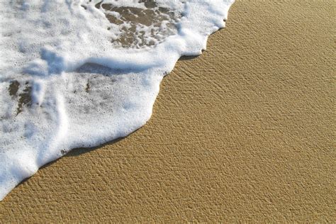 Seashore Foam On Beach In The Sun Stock Photo At Vecteezy