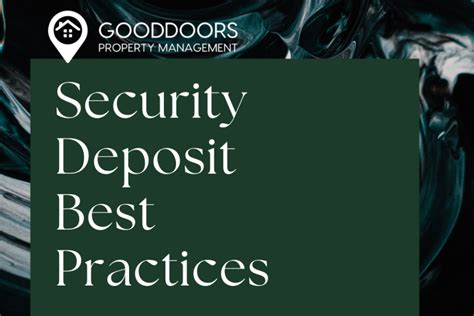 Security Deposit Best Practices For Landlords