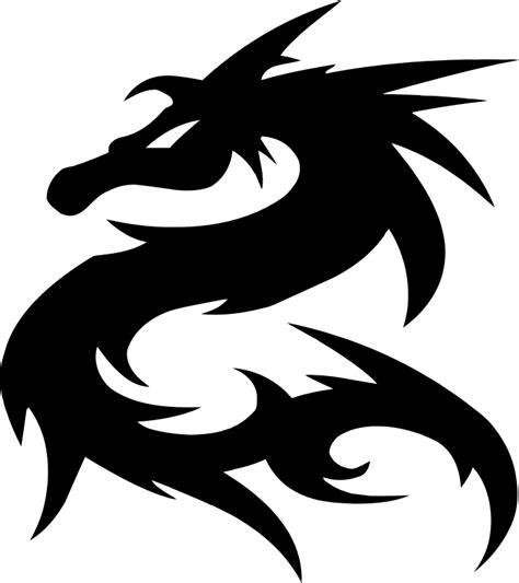 Tribal Dragon Design - Openclipart