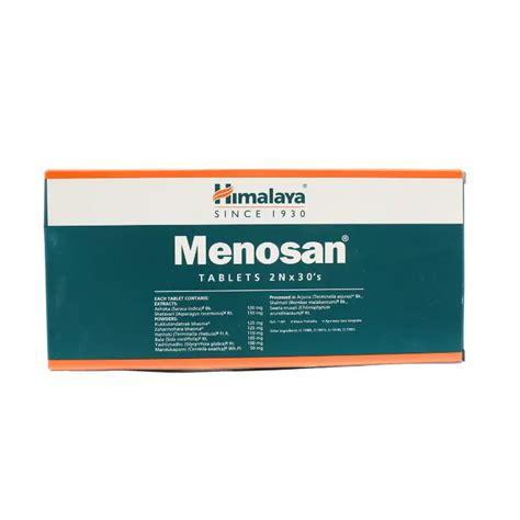 Buy Menosan 30 Tabs by Himalaya - Ayurvedic Relief