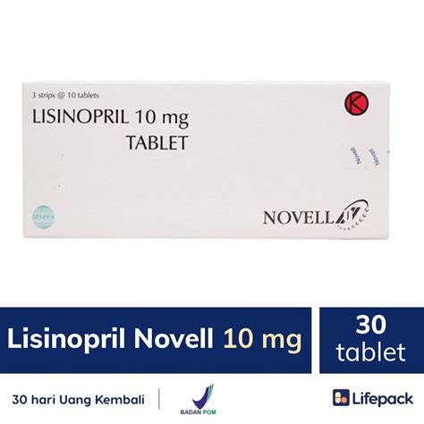 Lisinopril Manfaat Dosis Dan Cara Penggunaan Lifepack Id