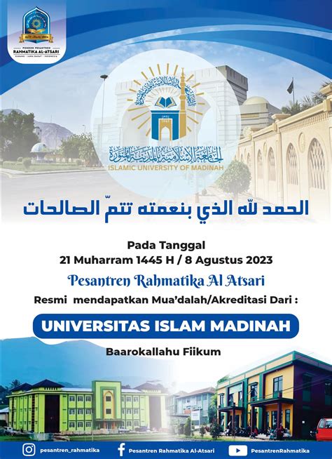 Muadalah Akreditasi Universitas Islam Madinah Tahun Pesantren