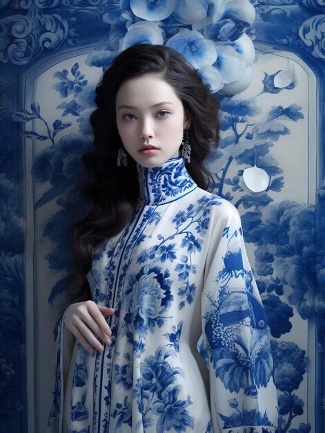 Premium Ai Image Chinese Woman Wearing Cheongsam Chinoiserie Chinese