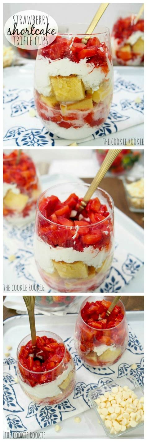 Individual Strawberry Shortcake Trifle Cups Made Lorenas