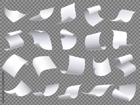 Falling Sheet Of Paper