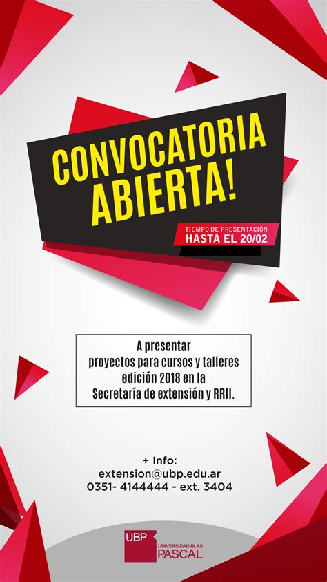 Convocatoria Abierta Para Cursos