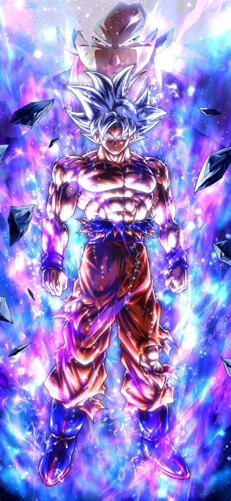 The Dragon Ball Character Is Surrounded By Many Blue And Purple Lights