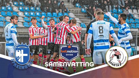 Kan Jong Sparta Het De KOPLOPER Verslaan SV Spakenburg Vs Jong