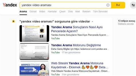 Yandex Video Arama Motoru Nedir Nas L Kullan L R Cepkolik