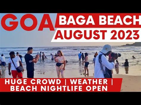 Baga Beach August 2023 | Goa Vlog August 2023 | Beach Nightlife Open ...