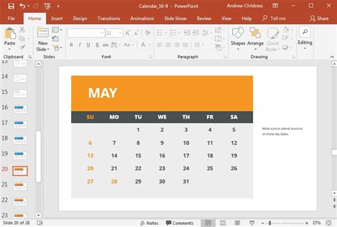 Review Of Powerpoint Monthly Calendar Template References - Elgheko