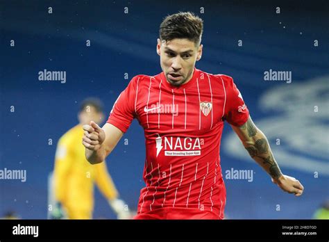 Gonzalo Montiel of Sevilla during the Spanish championship La liga ...