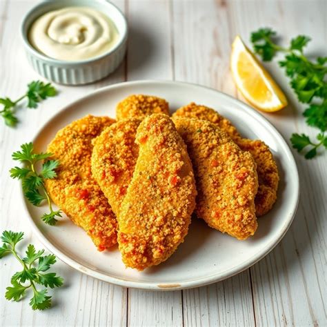 Crispy Oven Baked Chicken Tenders With Herb Flour Mr Cook