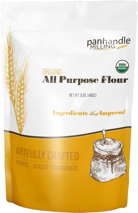 Panhandle Milling Organic All Purpose Flour 3 Lbs 48 Oz Easy To Use Cake Flour For