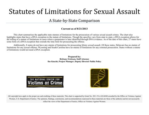 Statute Of Limitations Chart A Visual Reference Of Charts Chart Master