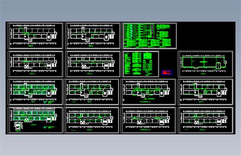 教学楼电气施工图dwgautocad 2000模型图纸下载 懒石网