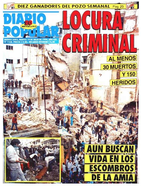 A 25 Años Del Atentado Así Cubrieron Los Principales Diarios El Ataque