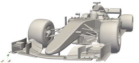 Generic View Of The F1 Car Cad Model Used Download Scientific Diagram