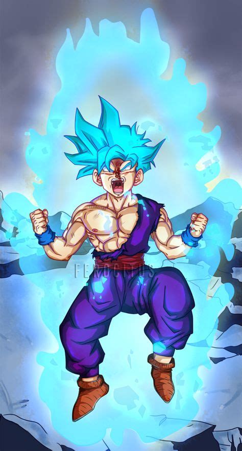 Super Saiyan Blue Gohan By Ferocitus Personajes De Fantasía Dibujos Y Dragones