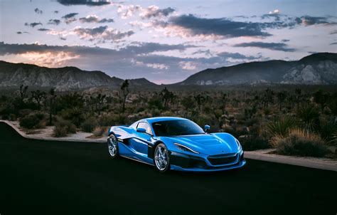 Exotic Rimac Front View Hypercar Concept Two Rimac C Two