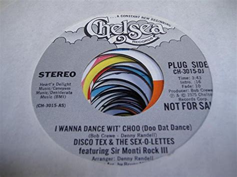 Amazon DISCO TEX THE SEX O LETTES 45 RPM I Wanna Dance Wit Choo