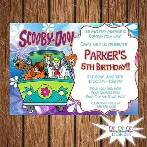 Scooby Doo Printable Birthday Invitation