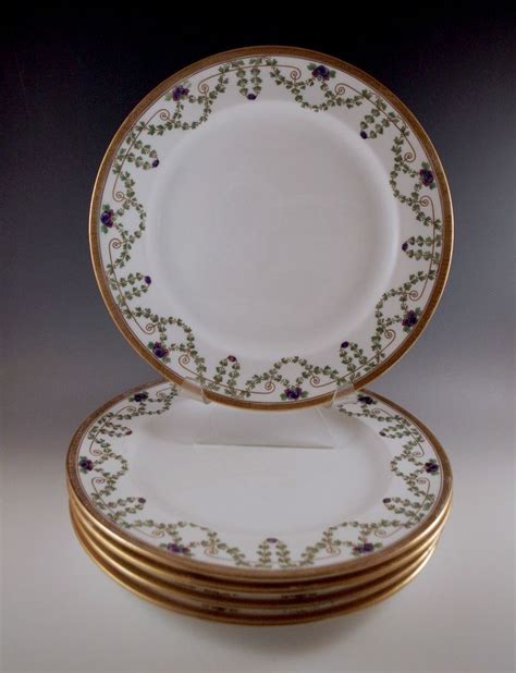 Antique Royal Crown Derby Tiffany And Co Set Of Dinner Plates Swag