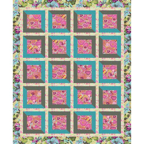 Kaffe Fassett Collective Viewed Quilt Mist Border Freespirit Fabrics