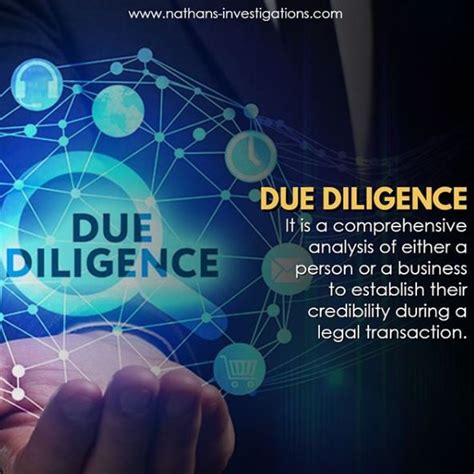 Due Diligence Investigations Nathans Investigations