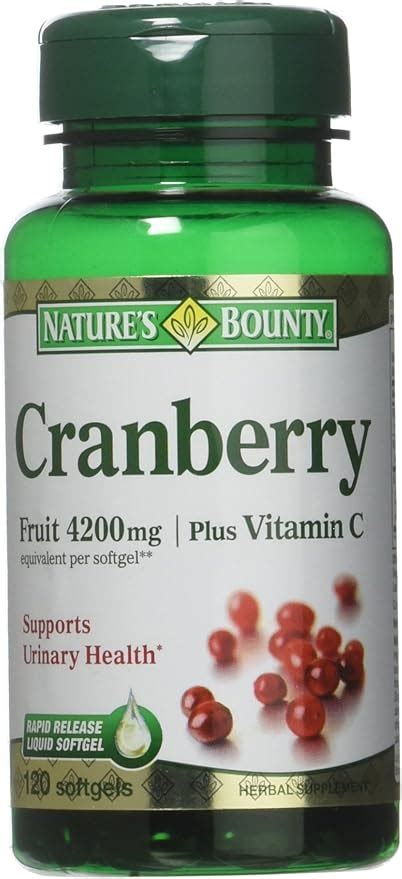 Amazon Nature S Bounty Cranberry Fruit Softgels Mg Plus