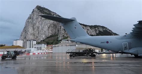 Military Delivers Life Saving Vaccine To Gibraltar Royal Air Force