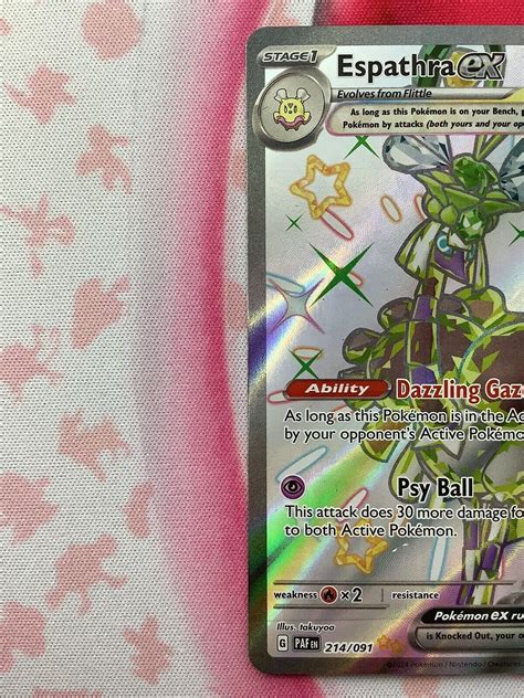 Pok Mon Tcg Espathra Ex S V Paldean Fates Holo Shiny Ultra