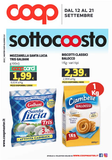 SOTTOCOSTO COOP Fino Al 21 Sett COSENZA PRIME