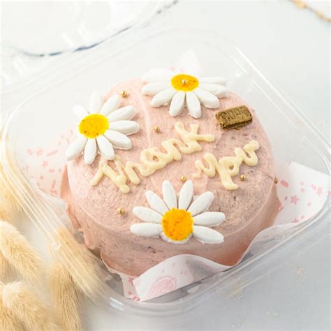 Floral Pink Mini Bento Cake Soet Cakes